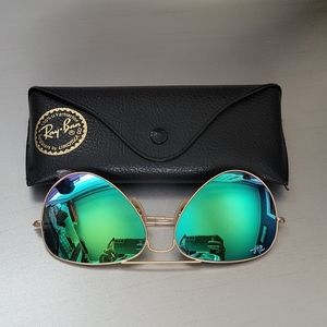 Ray Ban aviator flash lens